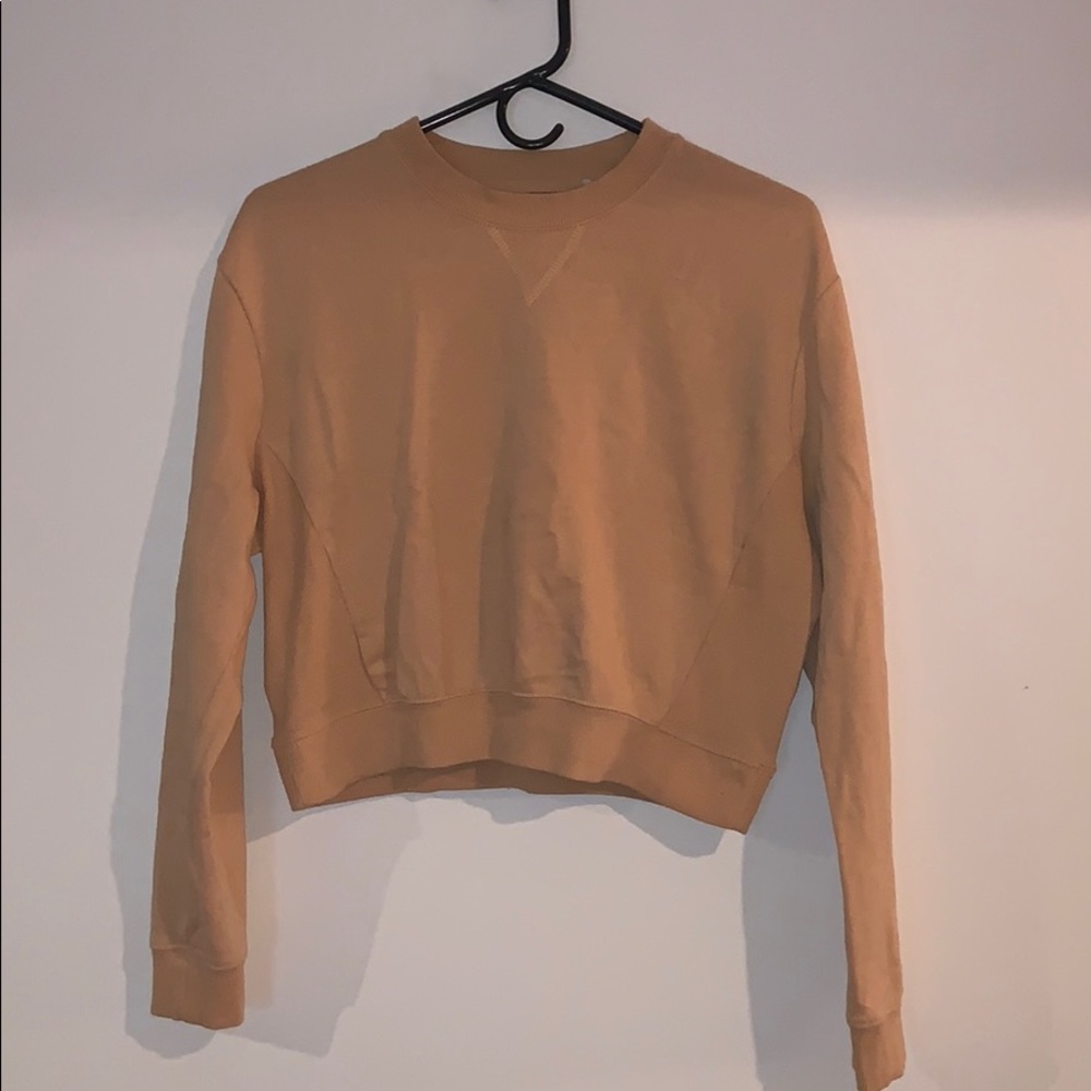 Yellow cropped long sleeve